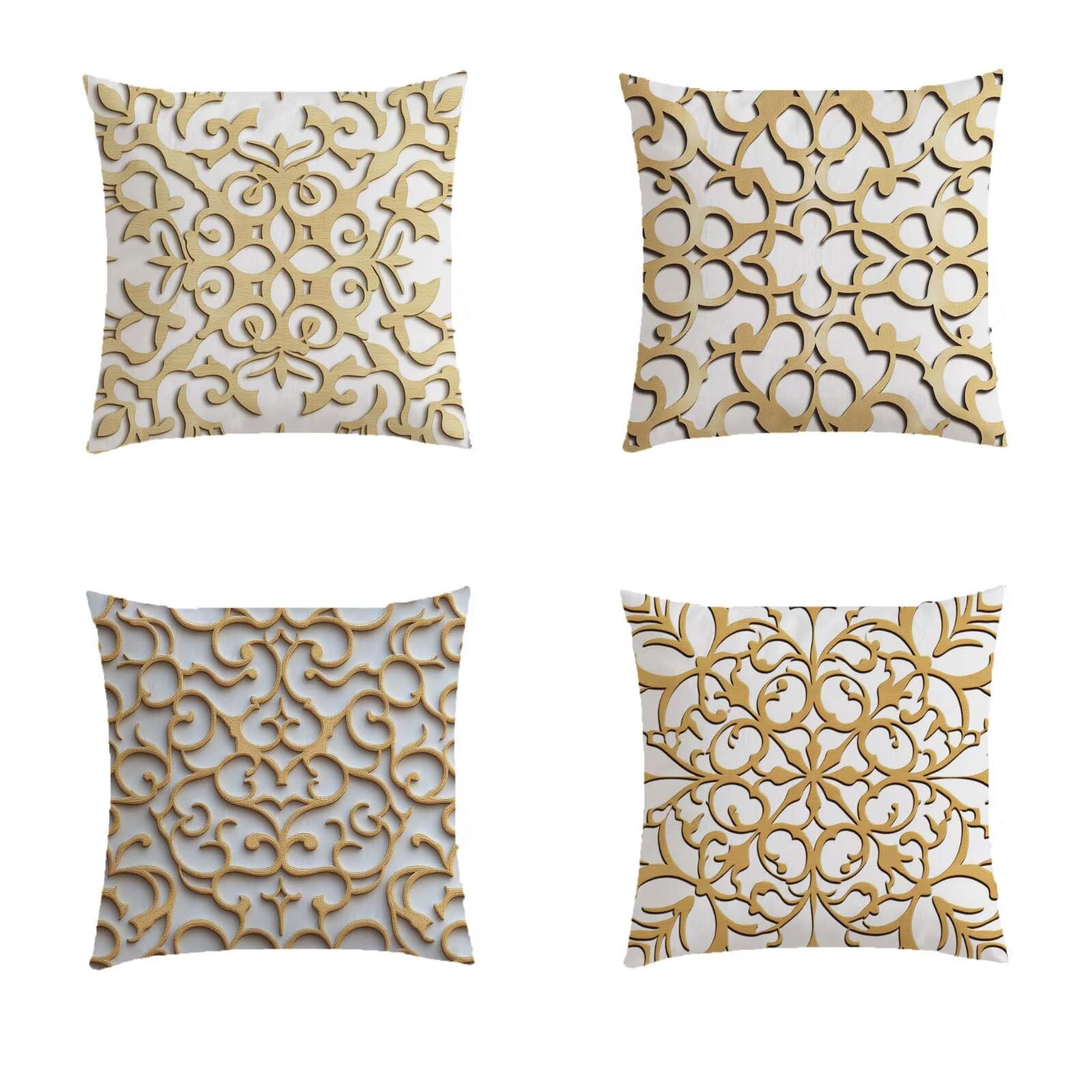 Housse coussin exterieur 50x50cm en lin imperméable de style nordique pour terrasse