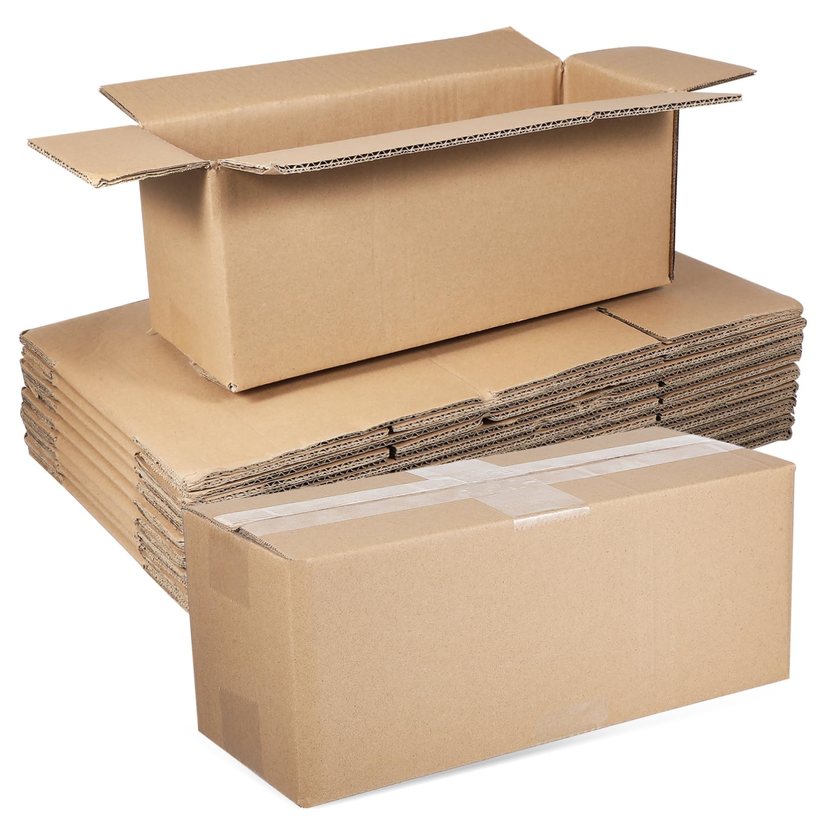 Scatole Postali Rettangolari Piccole 10 Pezzi Cartone Kraft Beige