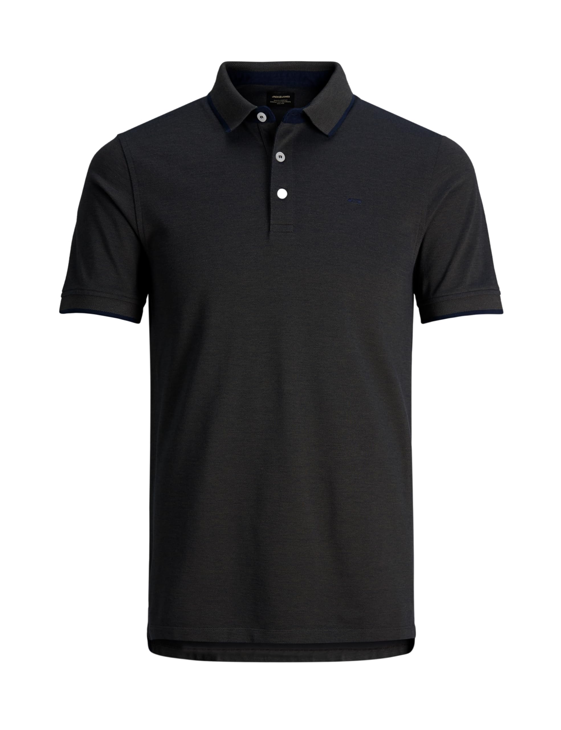 JACK & JONES Men's Jjepaulos Polo Ss Noos Pls, Black, 4XL