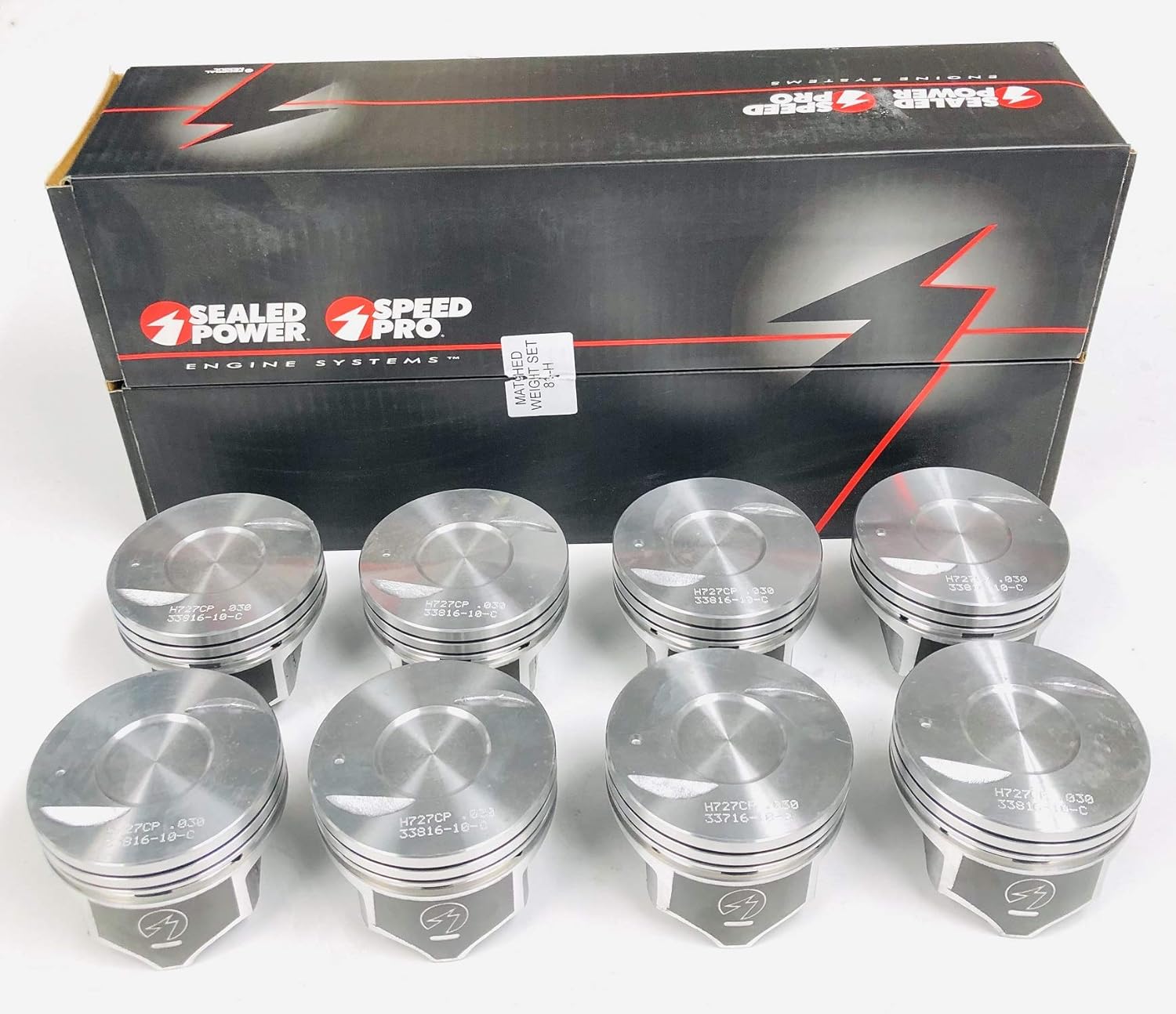 Hypereutectic Coated Skirt +.030" Over Pistons Set of (8