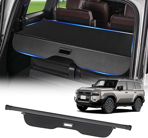 Miniatura 13 de Cubierta retráctil de carga para Toyota RAV4 2013 2014 2015 2016 2017 2018, cubierta trasera antimiradas para maletero de equipaje (lona)