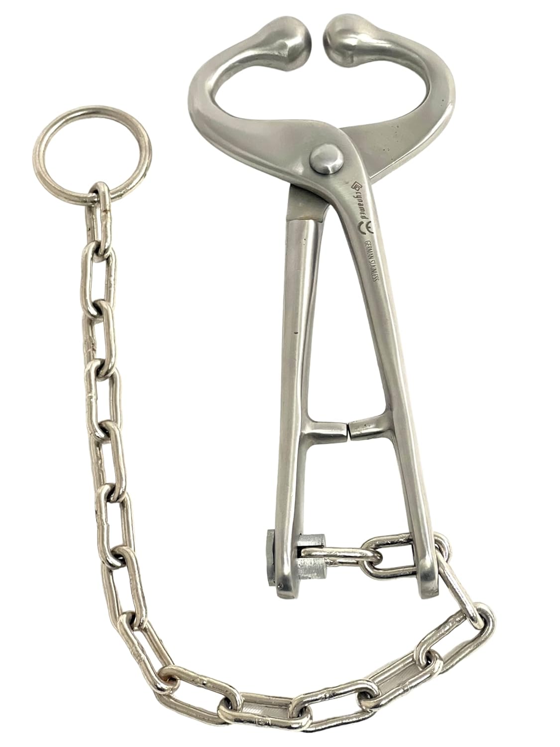 New Bull Cow Nose Lead with Chain Show Cattle Eartag Vaccinator Stainless Steel