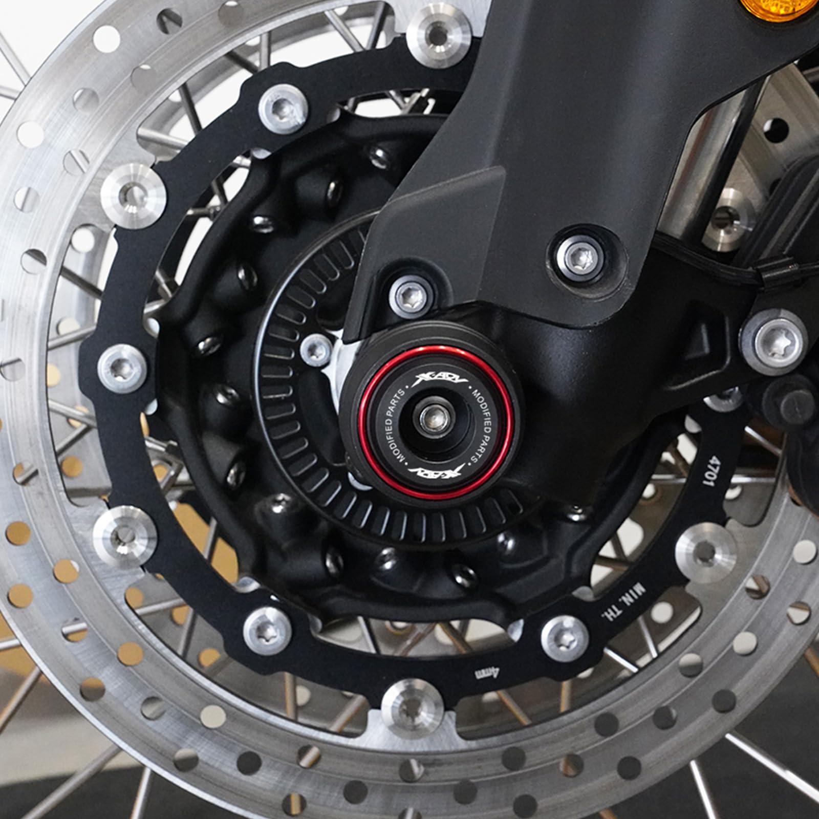 Für X ADV XADV 750 XADV750 2019-2023 2024 2025 2026 Forza750 2025 NSS750 Zubehör Motorrad Hinterrad Vorderachse Gabel Schutz Sturzpads Fallschutz Dekorative Achsabdeckungen (Rot)