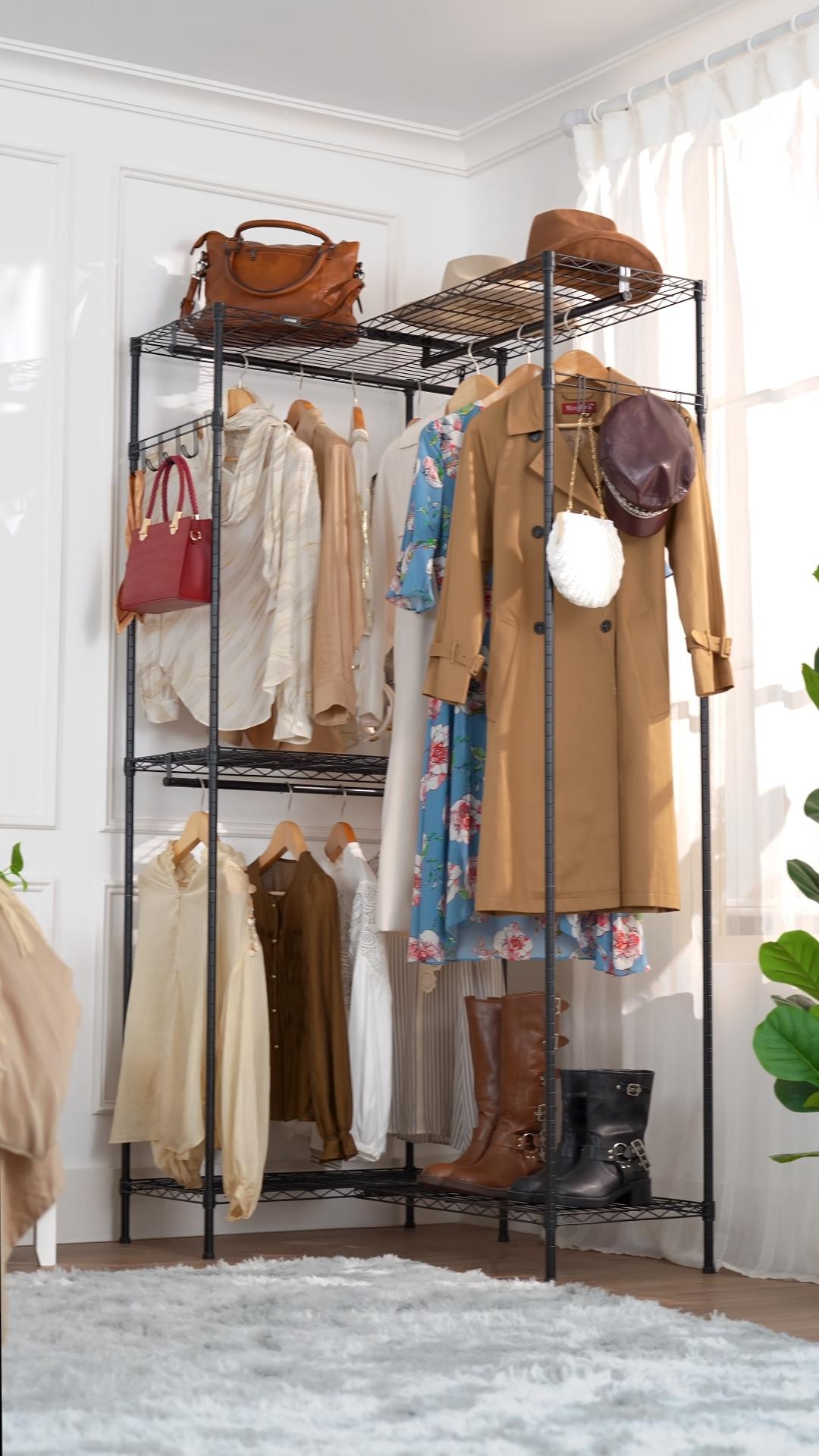 Amazon.com: VIPEK L4 Garment Rack L Shaped Clothes Rack for Corner