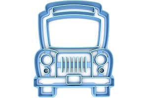 Sweet Prints Inc School Bus Front Cookie Cutter - Dishwasher Safe (4&quot;)...