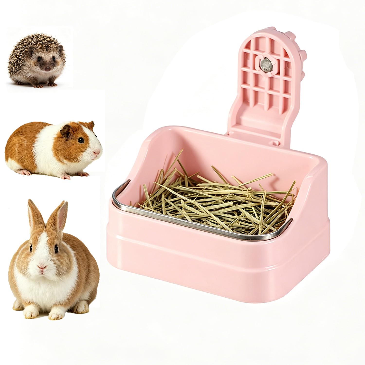 Cuenco pequeño para jaula de mascotas ideal para conejos y chinchillas