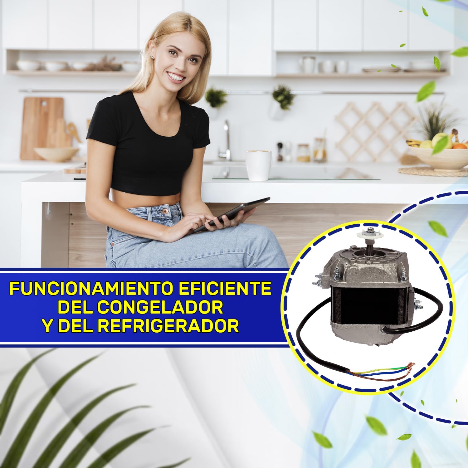 Motoventilador Universal 25W 230V para Congelador y Frigorífico - Garantía de 10 Años - MONTERAL