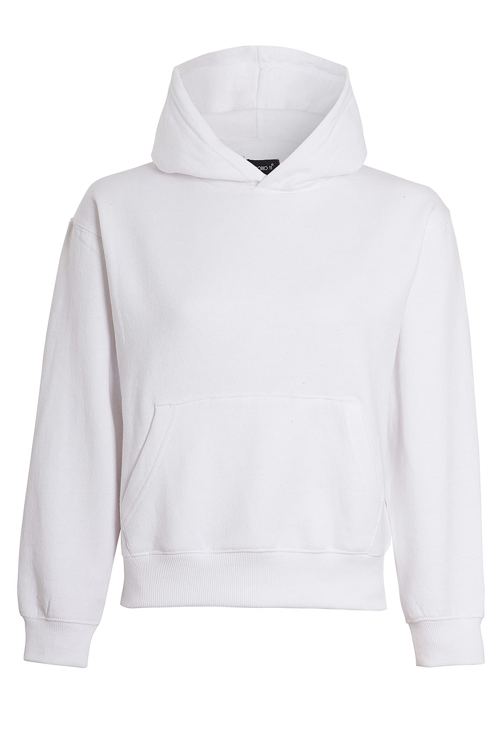 imporio 11 Women's Lightweight Pullover Hoodie Soft Stylish Without Drawstring Ladies Hoodie UK Size S-XL (UK, Alpha, XL, Regular, Regular, White)