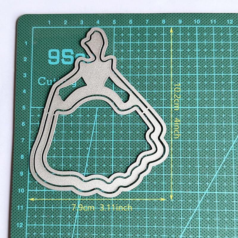 Weihnachts Süßigkeiten-Box Stanzform - Metall Stanzschablone 13x13cm Silber