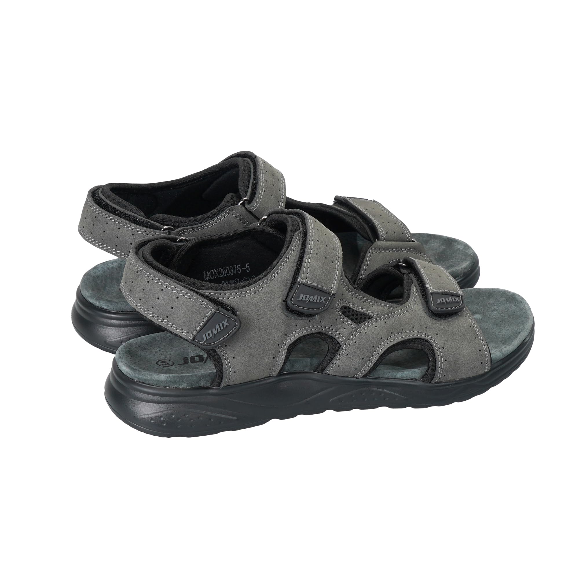 JOMIX Sandalias de Deporte Hombre para Senderismo y Caminar Sandalias de Marcha con Triple Cierre Adhesivo Suela Gruesa Amortiguadora Ergonómica y Antideslizante Verano