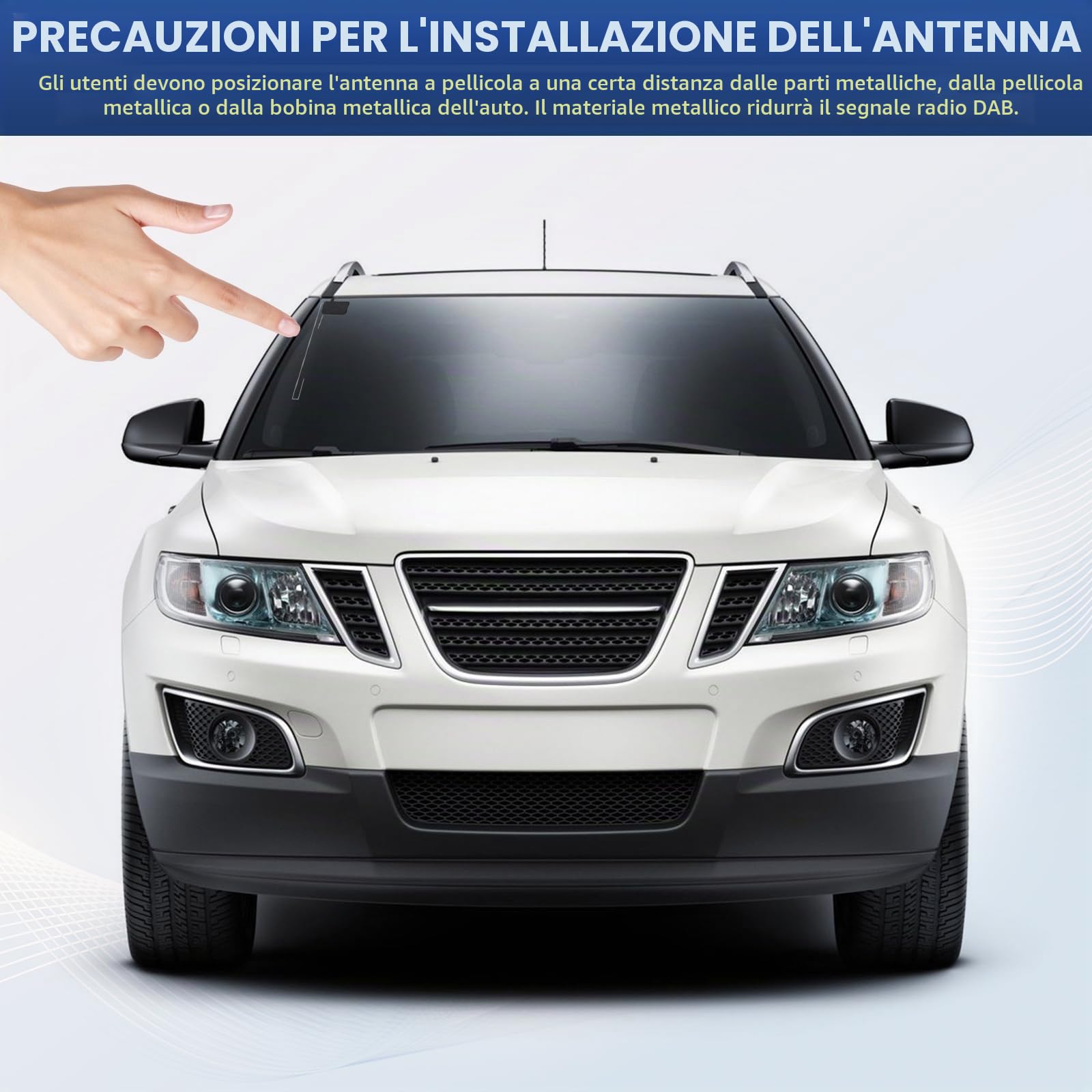 DAB-388 2.4" TFT Adattatore DAB+ per Autoradio, Trasmettitore FM Bluetooth, Vivavoce Chiamata, Streaming musicale Bluetooth, Telecomando, Antenna Attiva SMB
