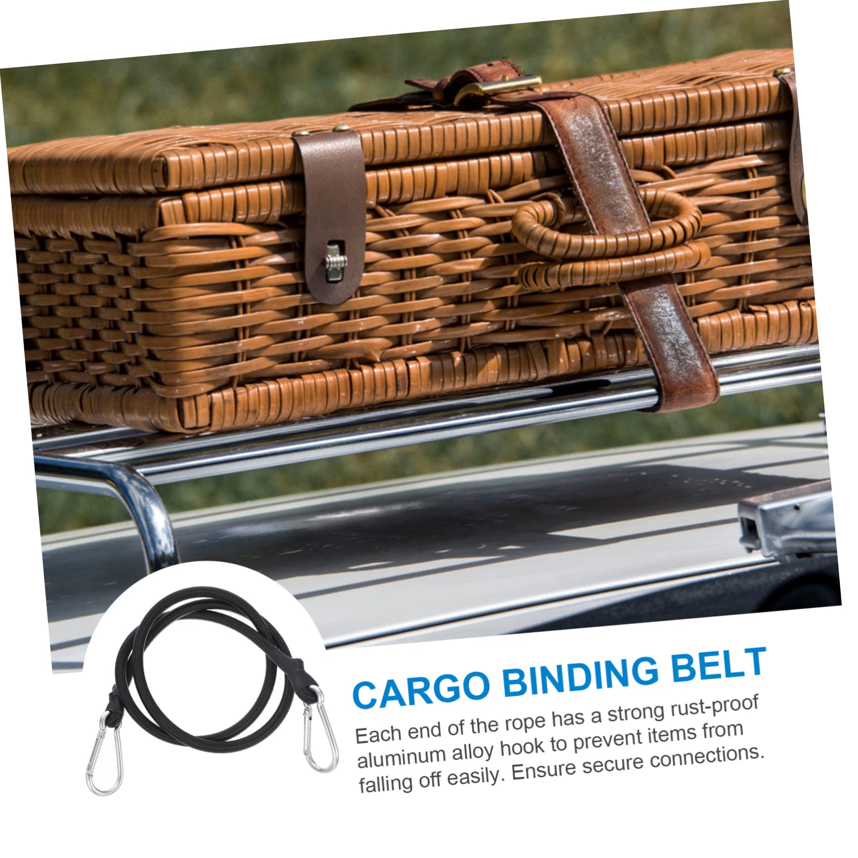 TOYANDONA 6 Pezzi Cinghie Elastiche Con Ganci Cinghia Elastica Per Bagagli Da Bicicletta Con Corda Fissa Cinghie Elastiche Per Trasporto Su Veicoli a Due Ruote e Scooter