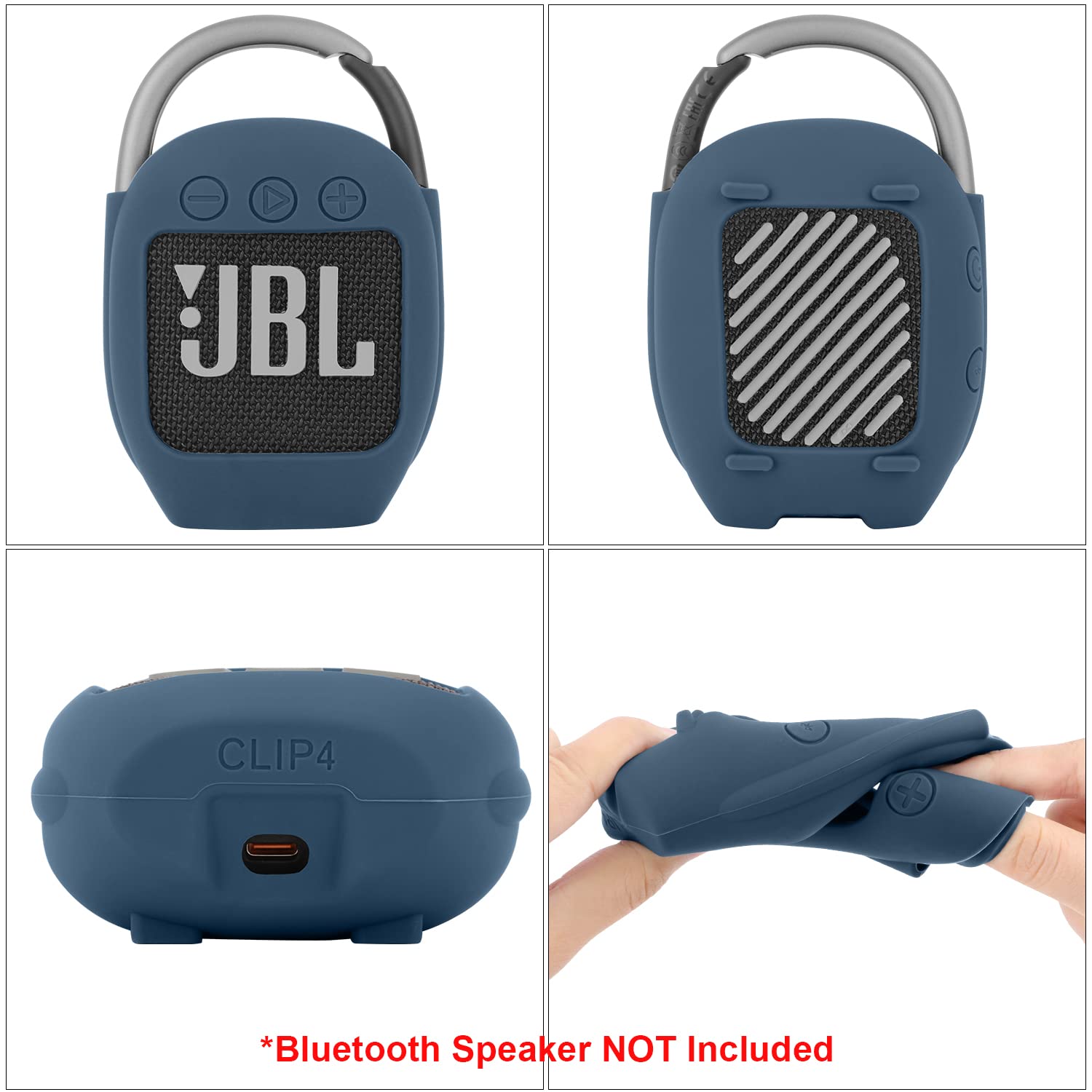 Housse En Silicone Souple Pour JBL Go 3 - Protection Anti-chocs, Anti-poussière, Trou De Charge Intégré - 8