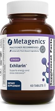 Metagenics Exhilarin Adaptogenic Supplement, 60 Tablets