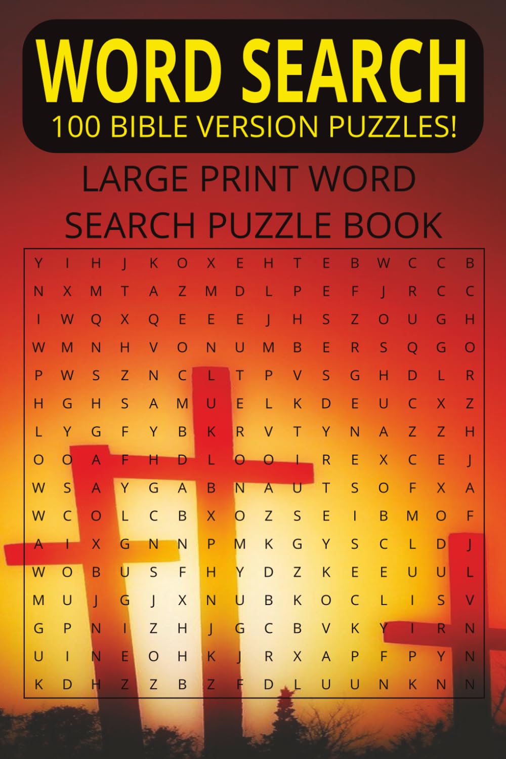 Word search bible version: Large Print Bible Word Search Puzzle Book for Adults: Easy-to-Read Puzzles for Adults and Seniors to Keep Your Mind Active ... Encouraging Bible Verse on Every Puzzle Page