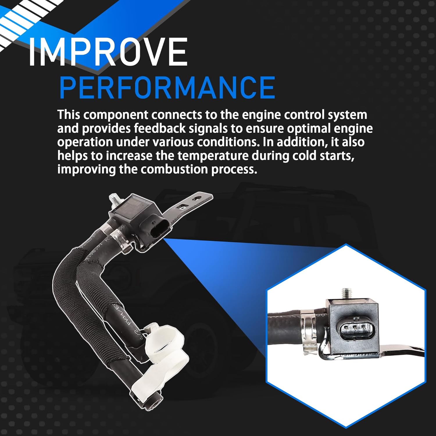 Exhaust Gas Recirculation Valve Vacuum Solenoid Assembly Compatible with 2020-2024 Ford Ranger Bronco Explorer Replaces LB5Z-9J433-B LB5E-9J433-AC LB5Z-9J433-A