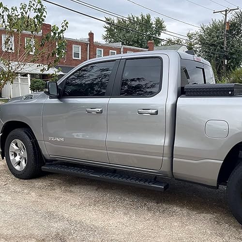 Miniatura 15 de COMNOVA - Estribos de 6 pulgadas para camionetas de 2 filas y 4 puertas, estribos y peldaños de acero al carbono resistente Negro