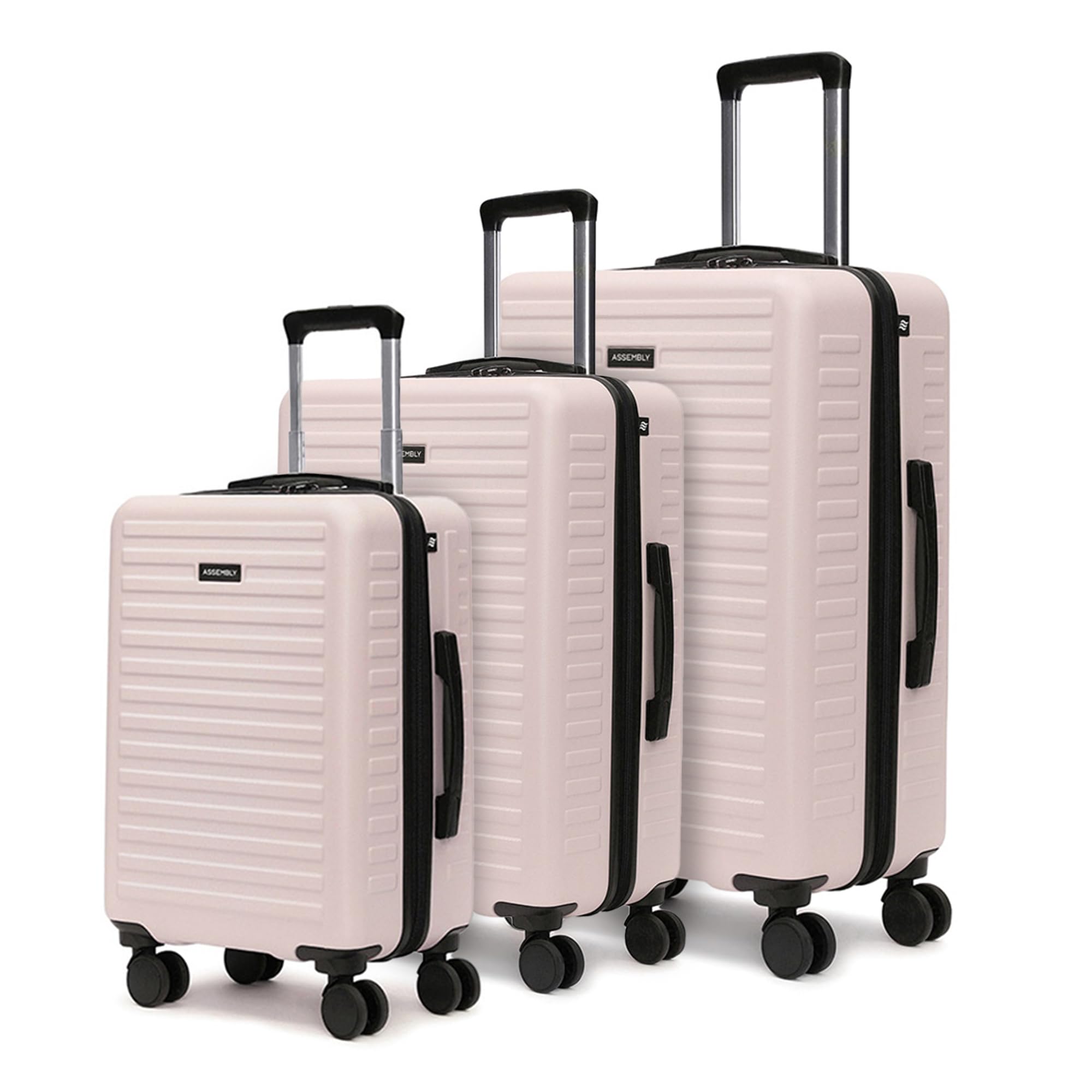 the assembly Hard Body Set of 3 Polycarbonate Spinner Luggage-75 Cm, 65 Cm (Check in) & 55 Cm (Cabin) Hardsided Suitcase Trolley- Desert Ivory-picture-12