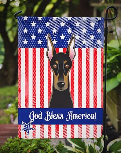 Vista 161 de Caroline's Treasures BB2171GF American Flag and Border Collie Garden Flag Mailbox Flag Decorative Yard Flag Banner Outside Patio Artwork Yard Flower