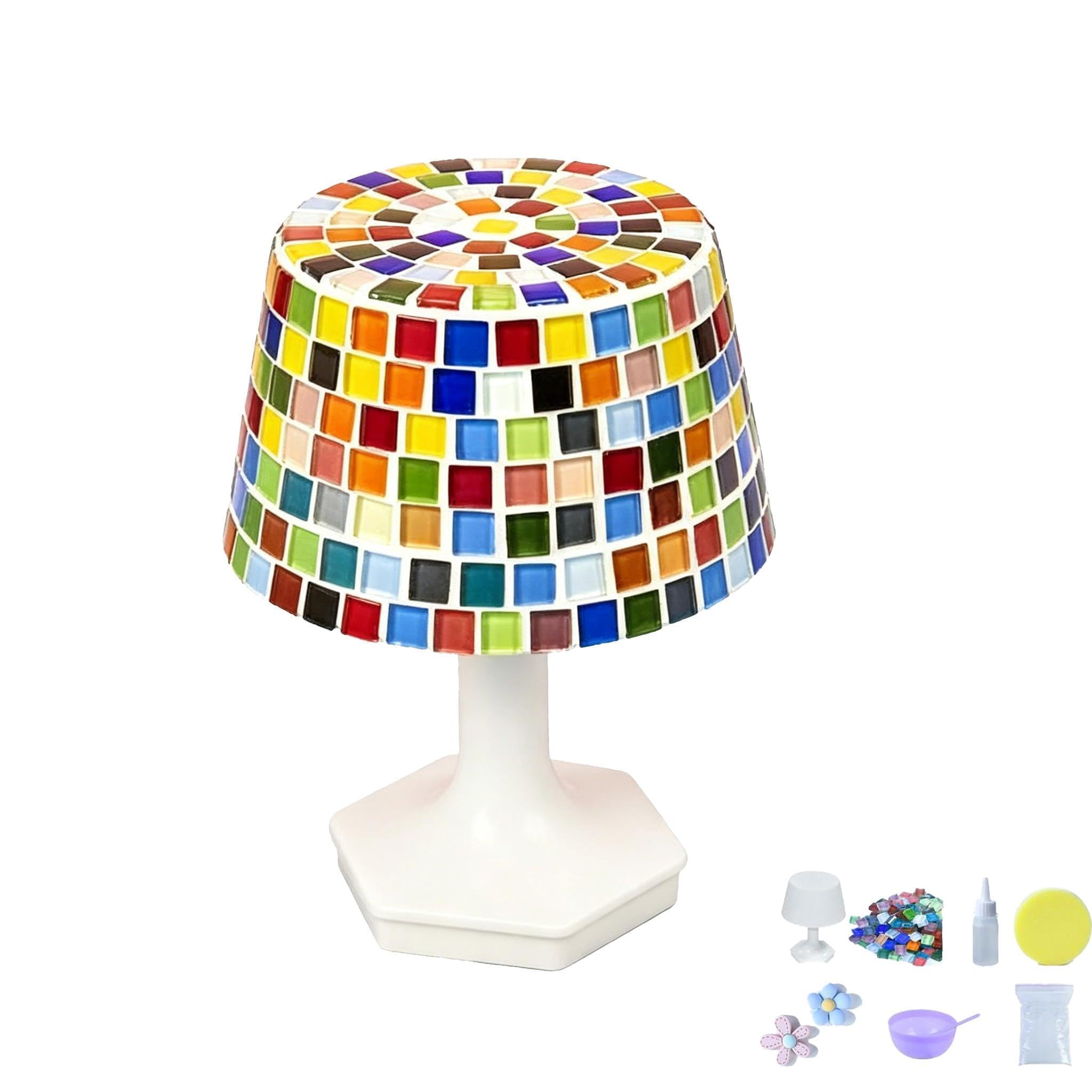 Zestaw DIY Turecka mozaika lampka nocna bezprzewodowa lampka nocna zasilana przez USB lampka nocna do dekoracji domu kuchnia łazienka urodziny, stół do jadalni
