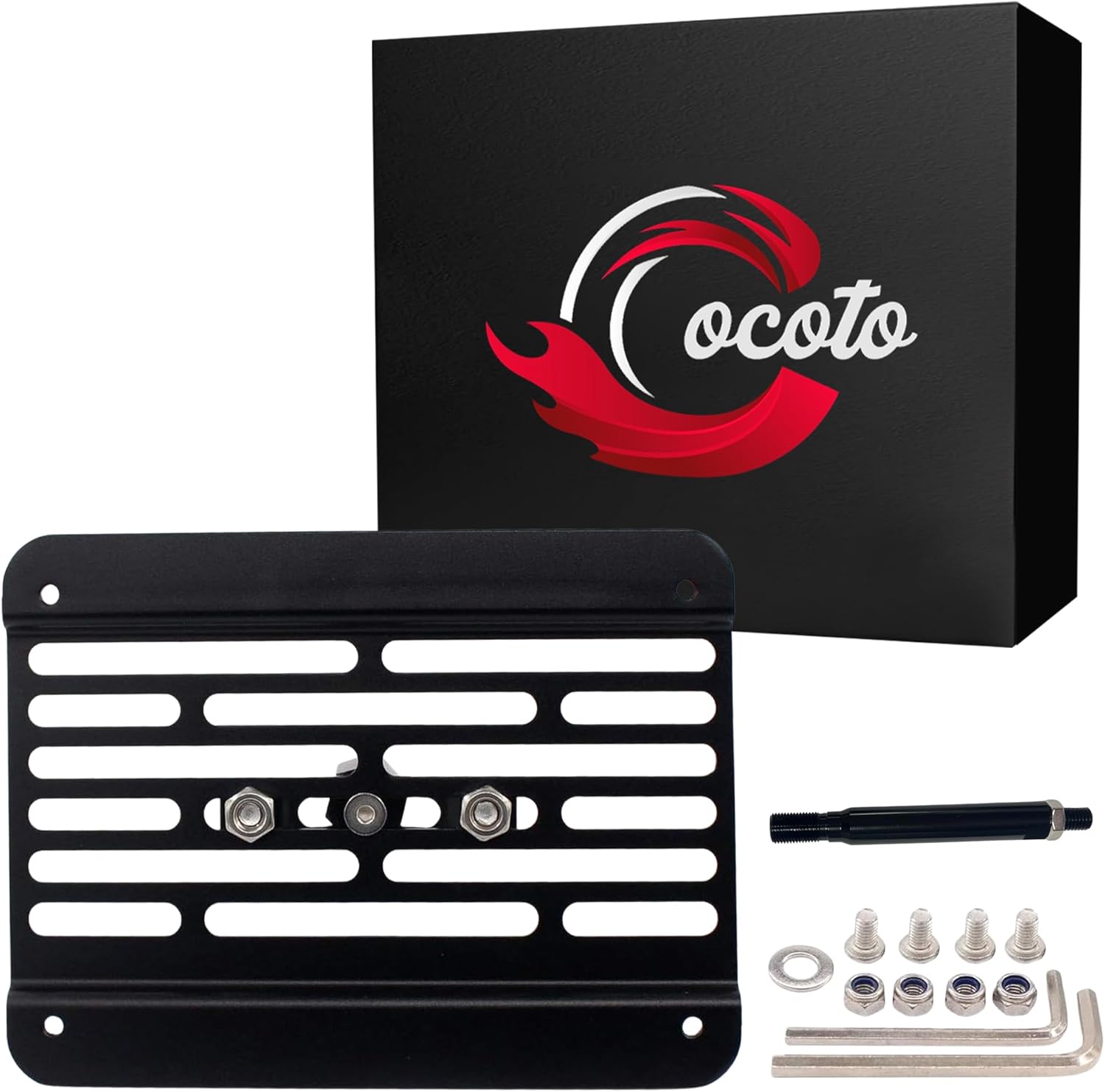 Front Bumper Tow Hook License Plate Mount Adapter Kit - Compatible with 2008-2015 Audi A4/S4 (B8 Model) - Easy Installation & Durable Design