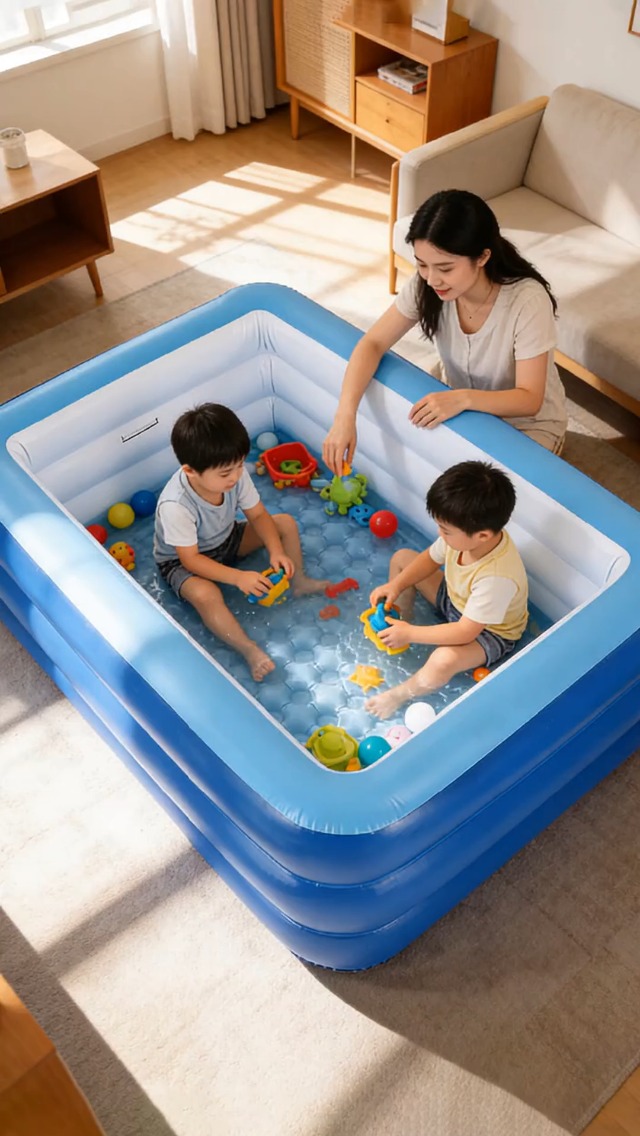 こてぷ Amazon.com: Inflatable Swimming Pool for Kids, 59
