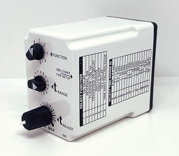 MACROMATIC TR-6816U 10 AMP, 12-125 VDC / 24-240 VAC Coil Voltage, 50MS-100 HRS Timing Range, Multi-Function, Plug-in, SPDT, TIME DELAY Relay