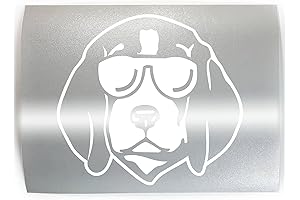 BEAGLE WITH SUNGLASSES Canine Vinyl Decal Sticker A