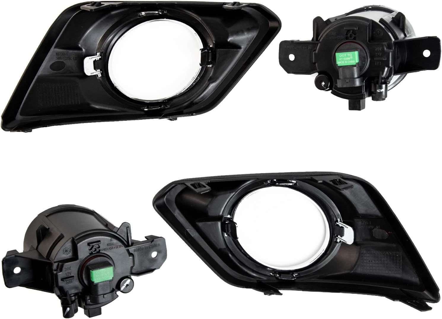 Buy 1 get 1 🔥 RP Remarkable Power, FL7057-Fit For 2014-2016 Rogue X-Trail Fog Lights Bumper Lamp Kit