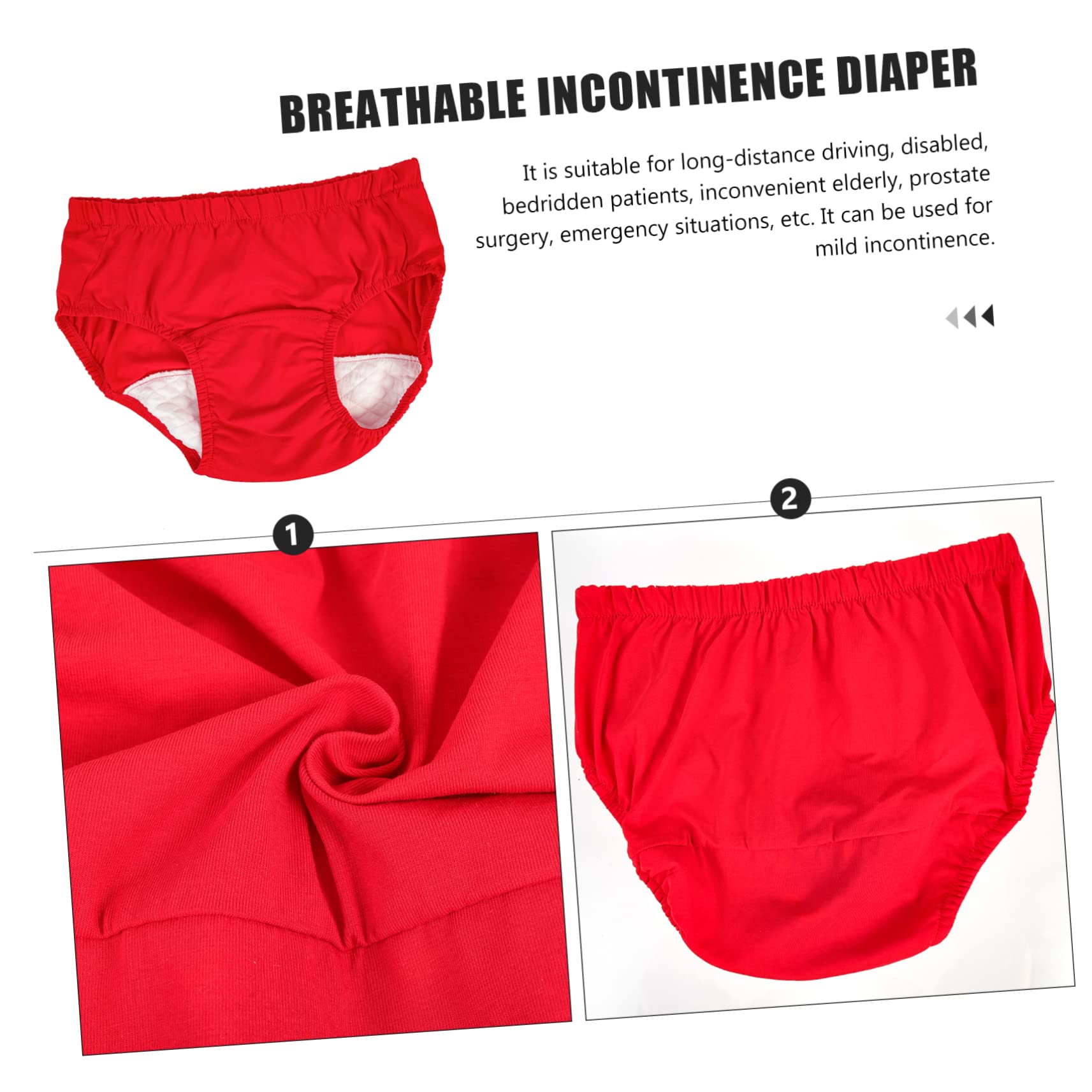 KOMBIUDA 2piezas De Viaje Para Adultos Ropa Interior Transpirable Para Para Uso Diario y Actividades Al Aire Talla