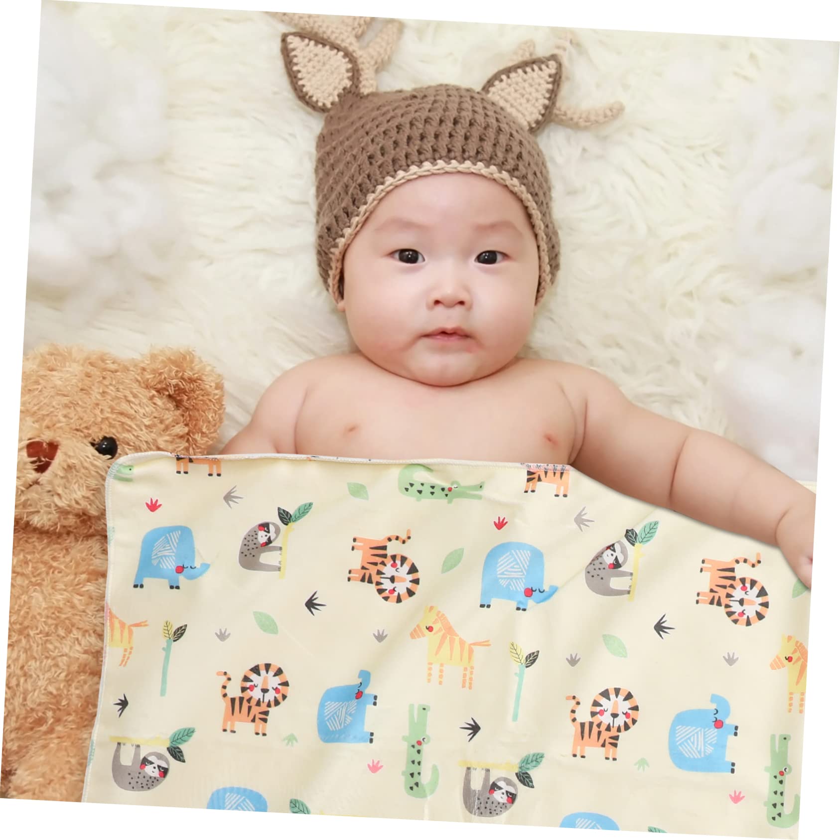 IMIKEYA 1 Pc Coperta coperta Baby Toquilla Baby Biancheria da letto per lettino Passeggino per neonati Passeggino per neonati passeggini per neonati in pile di corallo giallo
