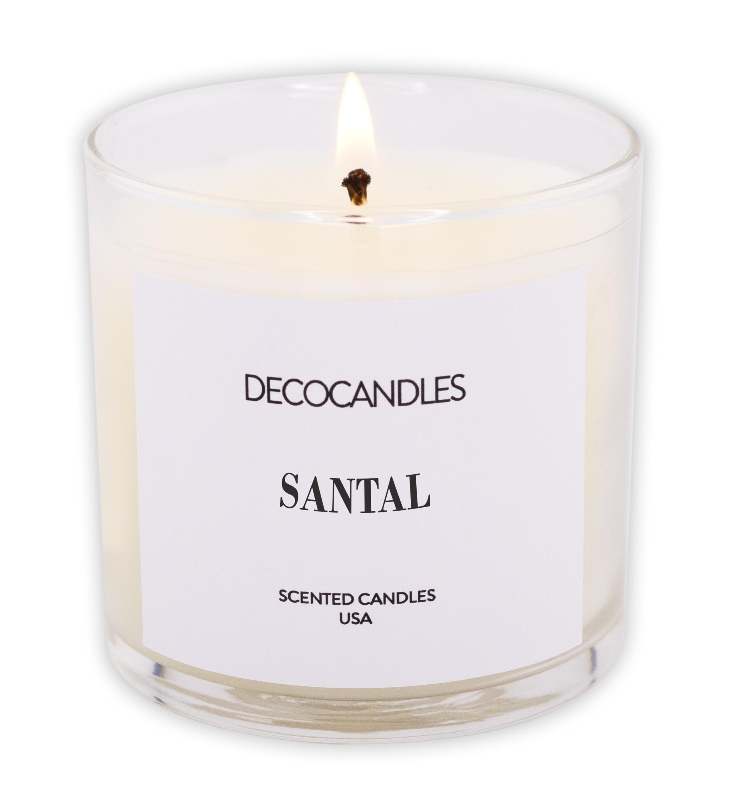Urban Concepts by DECOCANDLES - Highly Scented Soy Candle - Long Lasting - Hand Poured in USA (6 Oz., Santal)