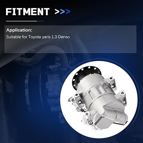 Miniatura 3 de 5SER09C AC Compressor 6PK Air Conditioning with Clutch Assy 88310-52551 88310-2B720 for Yaris 1.3 ，AC Compressor Replacement Parts 8831052551