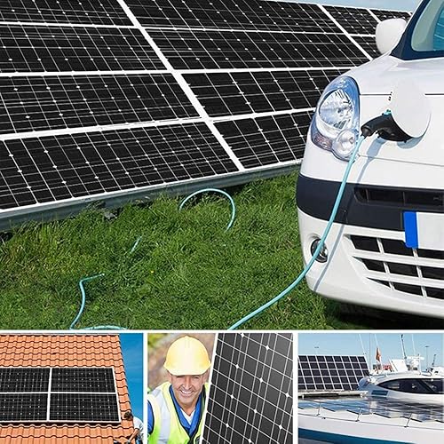 Miniatura 7 de fangzi Paneles solares flexibles 18 V 100 W Panel solar de coche de silicio monocristalino con caja de conexiones impermeable IP65 para RV