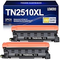 Lemero TN2510XL Toner compatibile per Brother MFC-l2827dw MFC-l2800dw MFC-l2827dw hl-l2400dw mfc-l2835dw hl-l2400dwe mfc-l2860dwe dcp-l2660dw hl-l2445dw per 2510 toner (2 nero)