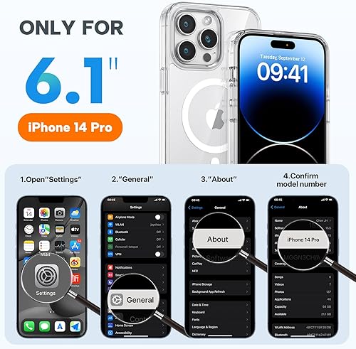 Miniatura 602 de Miracase - Funda diseñada para iPhone 11 con protector de pantalla, funda de goma de silicona líquida, protección total contra caídas y a prueba