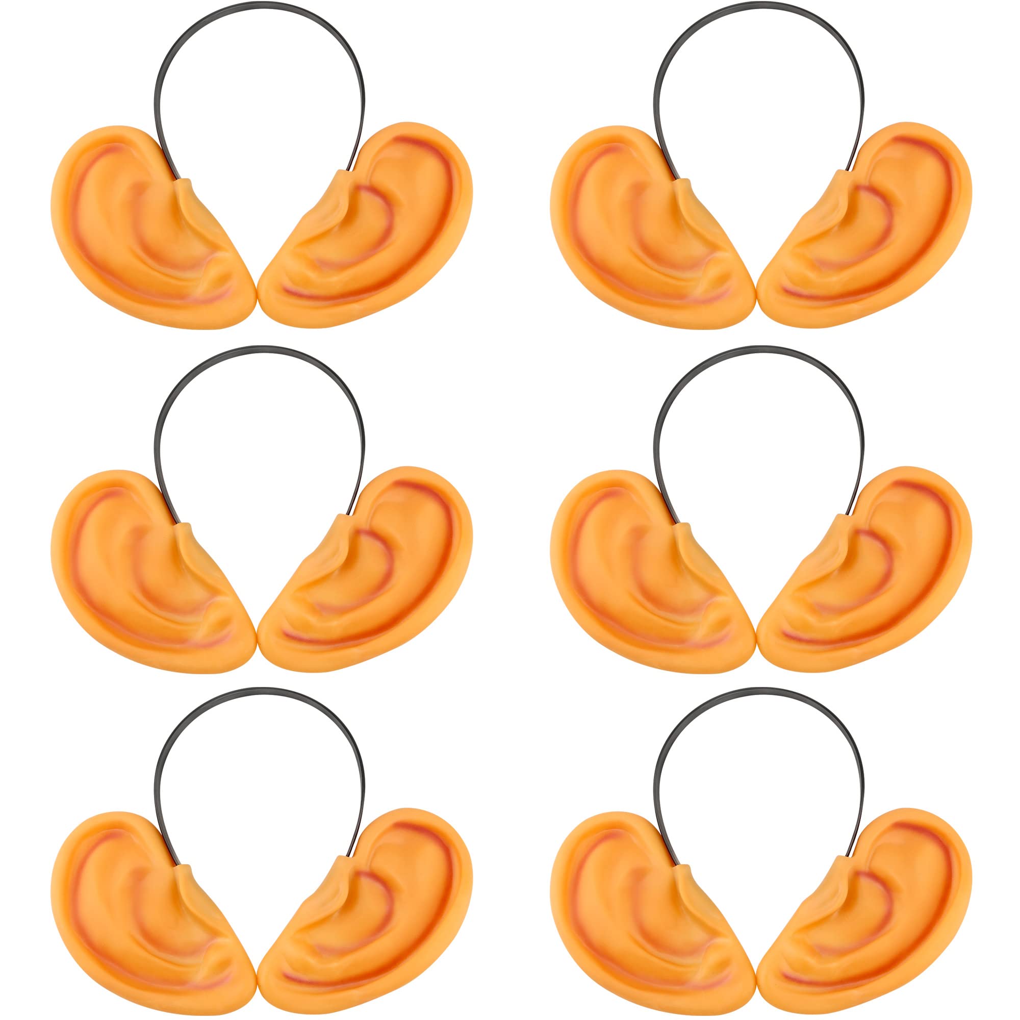 Cotiny 6 Pack Jumbo Ears Giant Costume Big Ear Headband Halloween Costume Accessories for Adult and kids Halloween Funny Party Favors