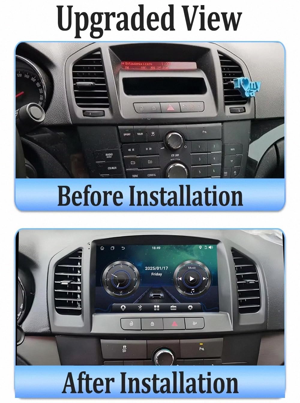 Radio Samochodowe Z Ekranem Dotykowym dla Opel Insignia 2008-2012 9 Inches Android 15 Jednostka Główna Z Ekranem Samochodowym Fm Am Bluetooth Usb Android Auto Do, 8 Core 2G+64G