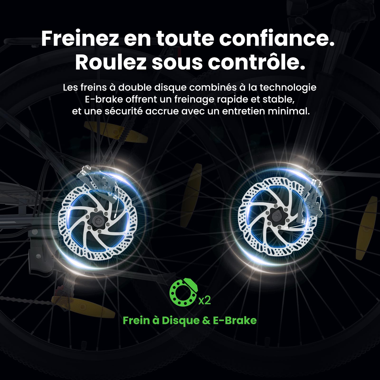 Touroll B1 Vélo Électrique, 26" vélo électrique Urbain avec 36V 15.6Ah Batterie Amovible, Vélo de Ville électrique 250W, 7 Vitesses, E-Bike Urbain pour Adulte