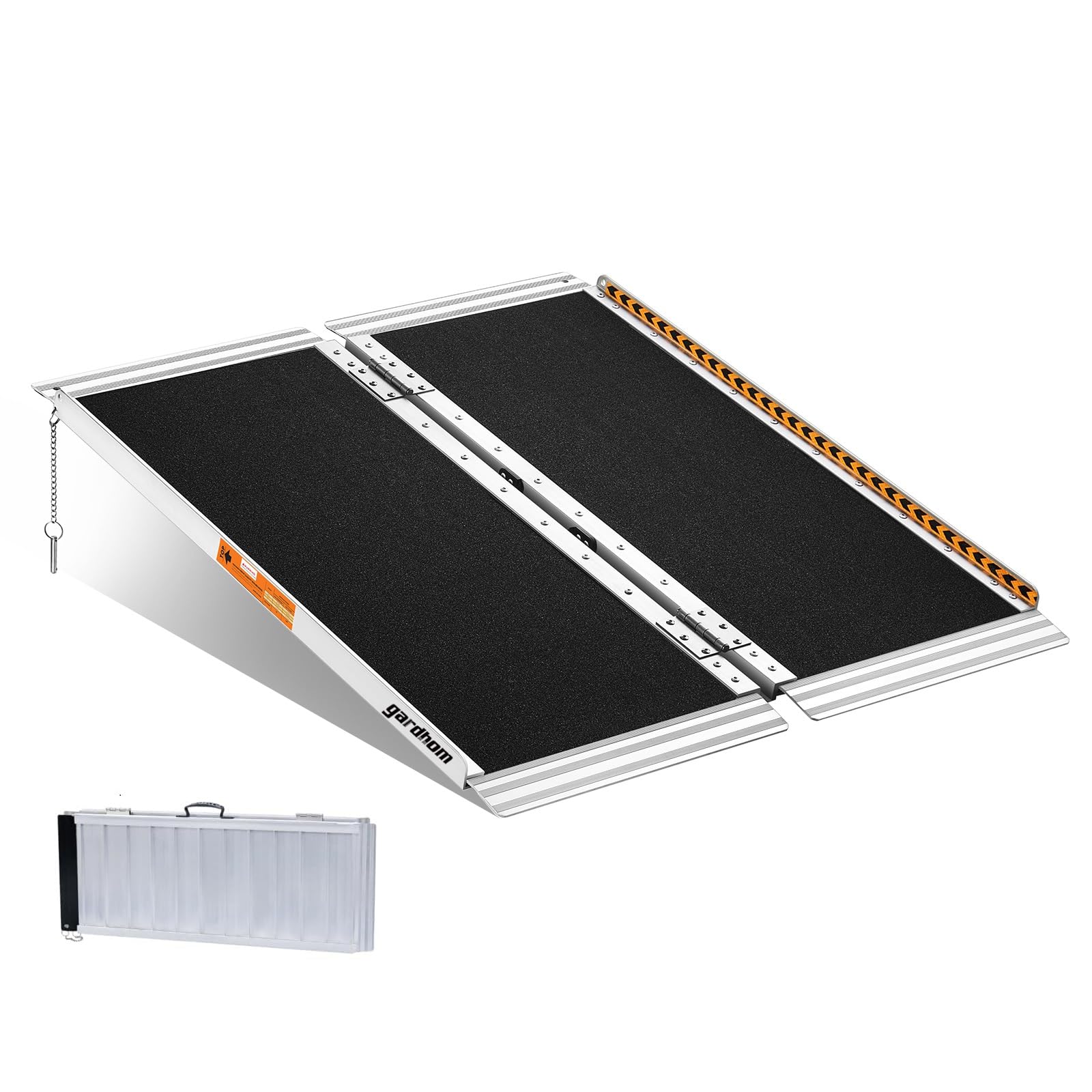 Wheelchair Ramps 3FT, gardhom Foldable Ramps for Wheelchairs Portable Aluminum 362kg Capacity Wheelchair Ramp for Home Entrance Threshold Doorways