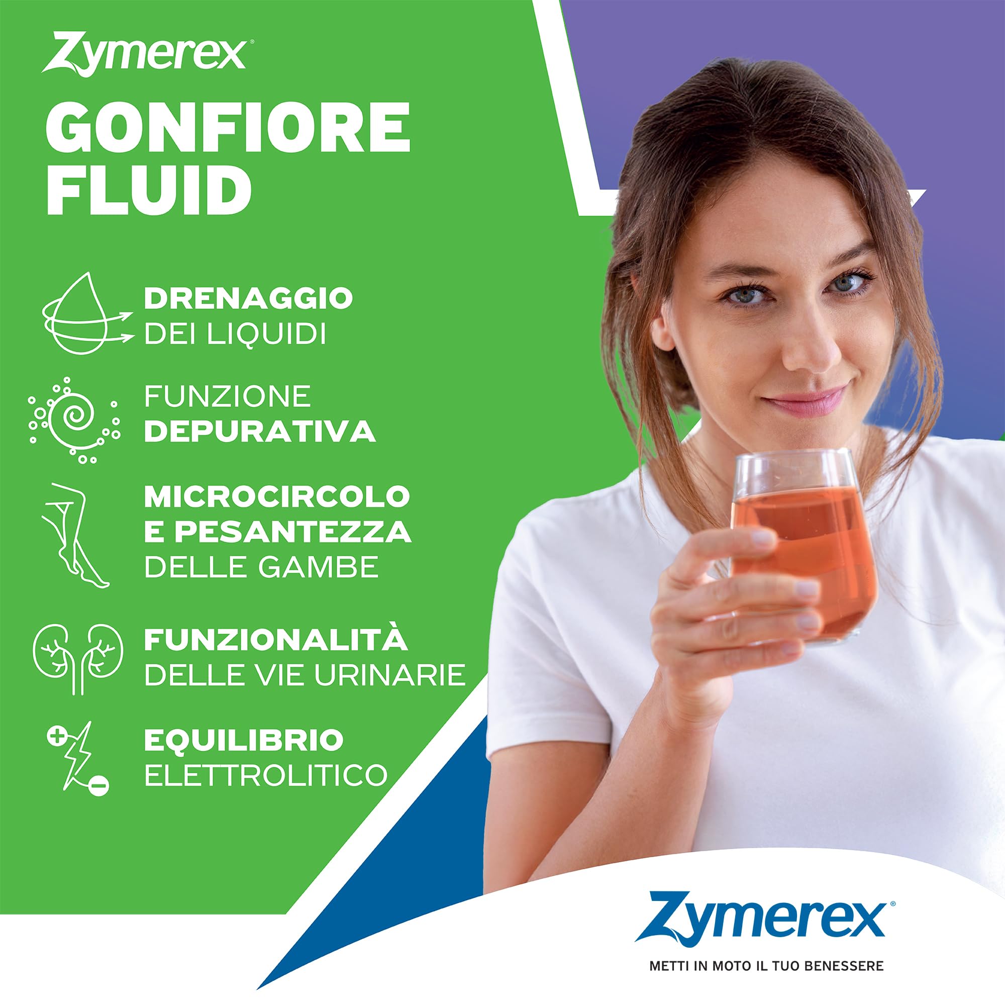 Zymerex - GONFIORE FLUID aroma FRUTTI ROSSI | 15 Bustine monodose |  Drenaggio liquidi | Depurazione | Senza glutine e lattosio (FRUTTI ROSSI) :  Amazon.it: Salute e cura della persona