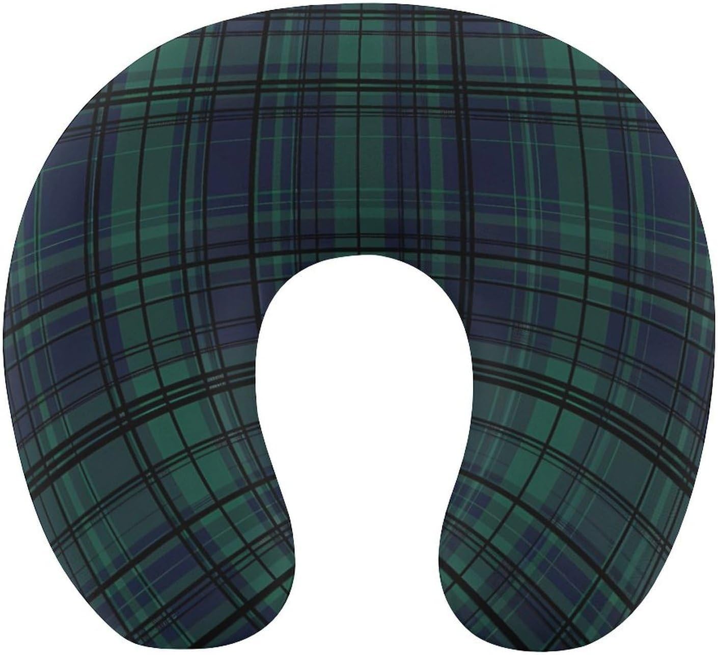 Scottish Tartan Plaid Travel Pillow U Shape Neck Pillow Washable Pillowcase for Sleeping Chair