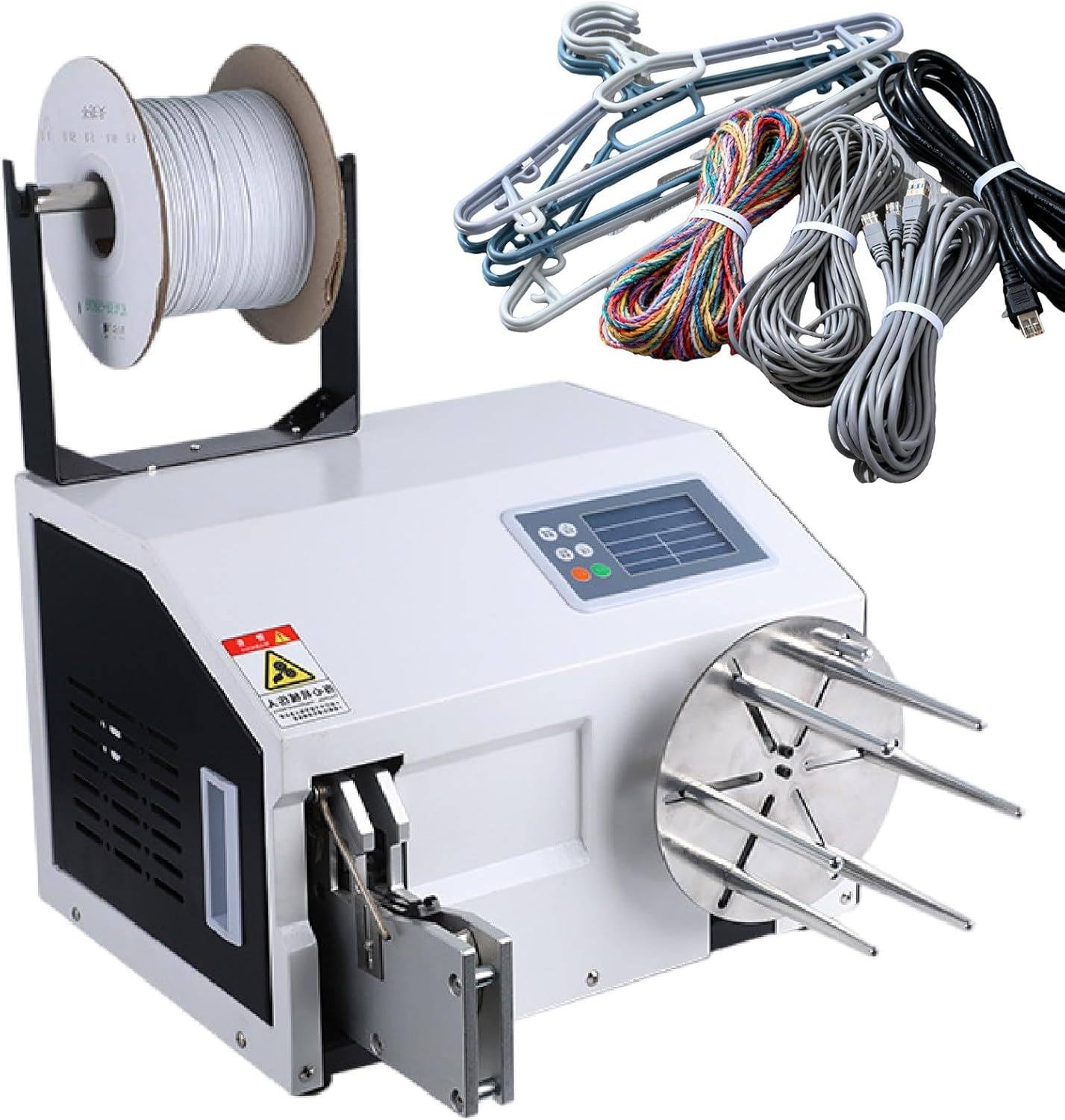 ASerZenith Automatic Twist Tie Machine With Wire Ties For Bread Toy Bundling, Semi Automatic Sealer For 5-30Mm Bundling Diameter,B