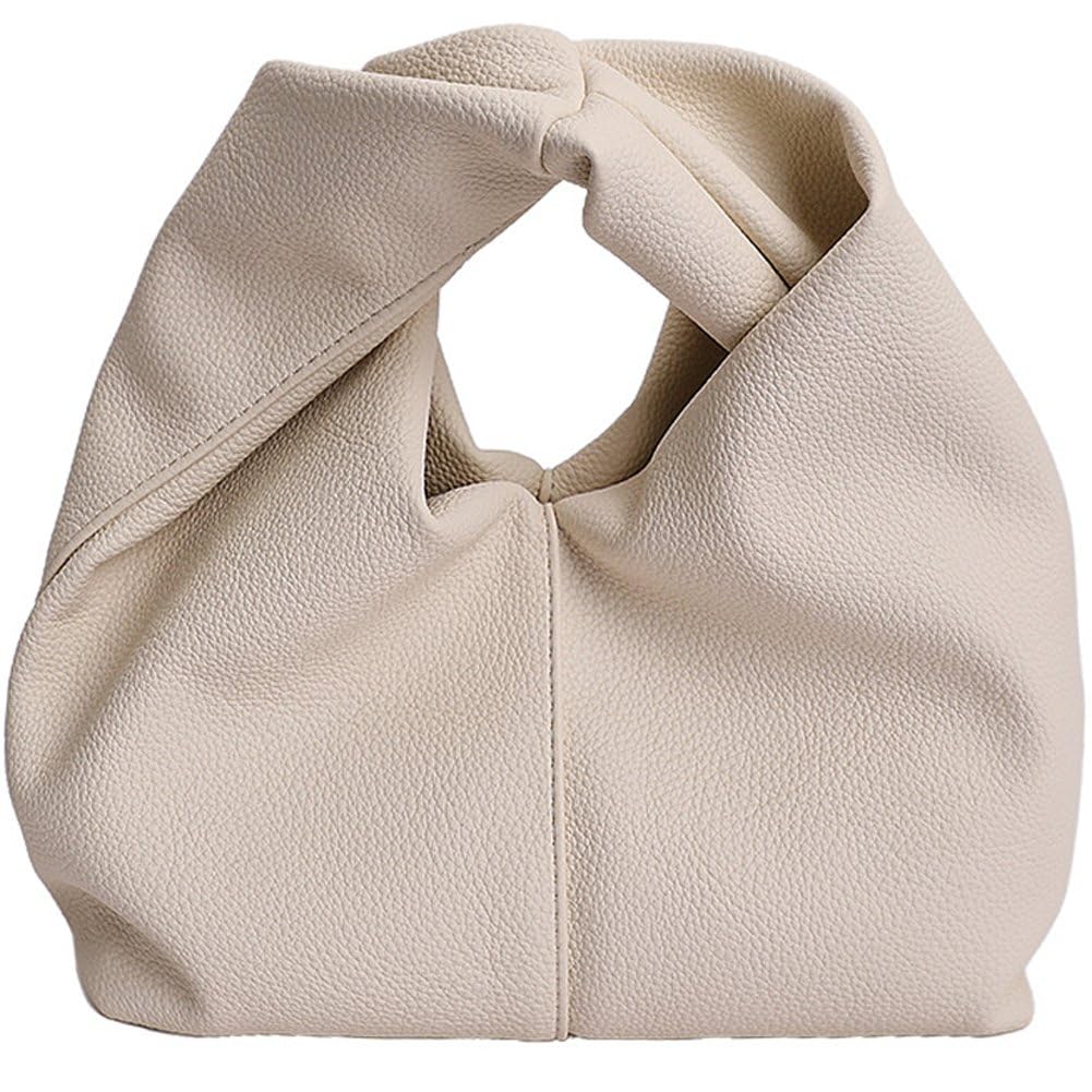 Cabas en cuir PU texturé Dianzan, chic hobo plissé
