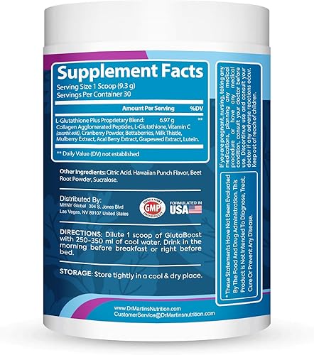 Miniatura 9 de Glutatión 6970mg  Potente antioxidante  Fórmula antienvejecimiento para la salud de la piel, blanqueamiento y pigmentación  Apoya el sistema