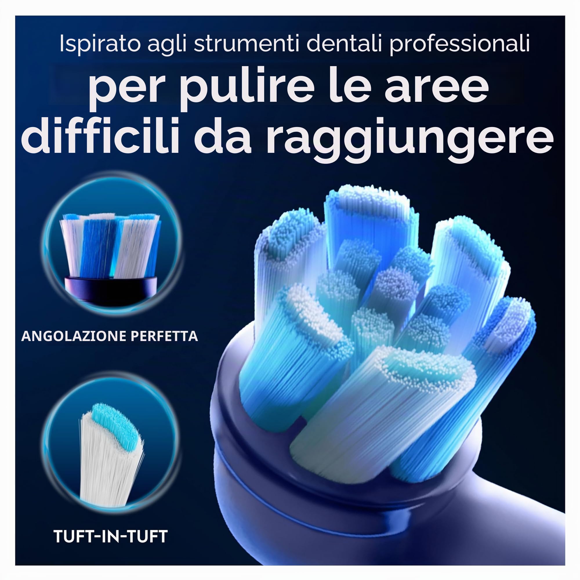 Oral-B iO Ultimate Clean Testine di Ricambio , 4 Pezzi, Pacco Adatto alla Buca delle Lettere