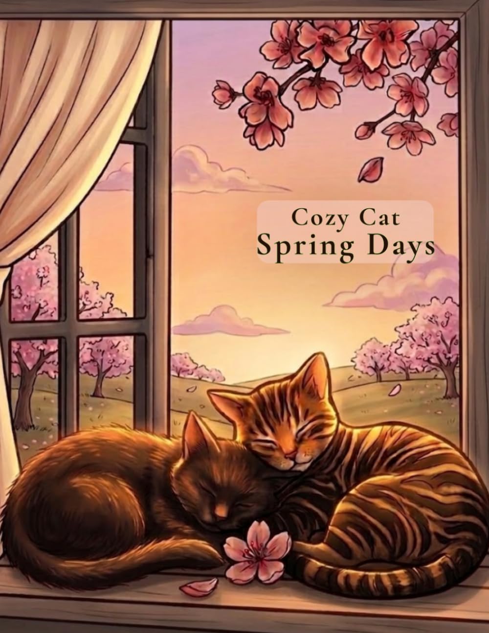 Cozy Cat Spring Days: A Cozy Coloring Book Filled with Peaceful Cats and Gentle Spring Moments (Cozy Cat Series)
