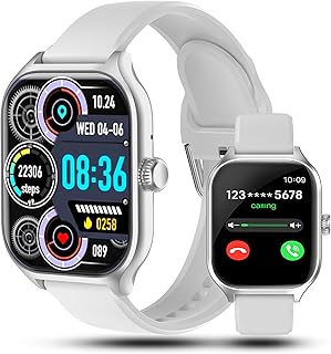 Smart Watches for Men Women Answer/Make Calls,Full-Touch Screen Activity Tracker Smart Watch with Heart Rate/Sleep Monitor/Pedometer,IP67 Waterproof Fitness Tracker Watch Compatible Android IOS Phone