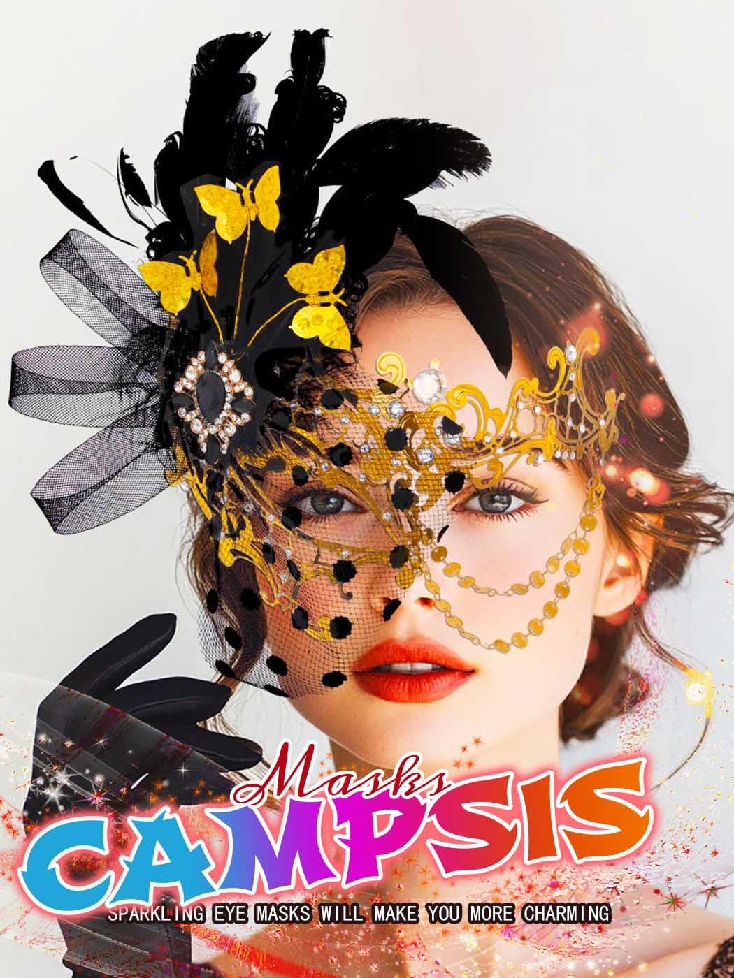 Campsis Women Masquerade Mask - Image 5