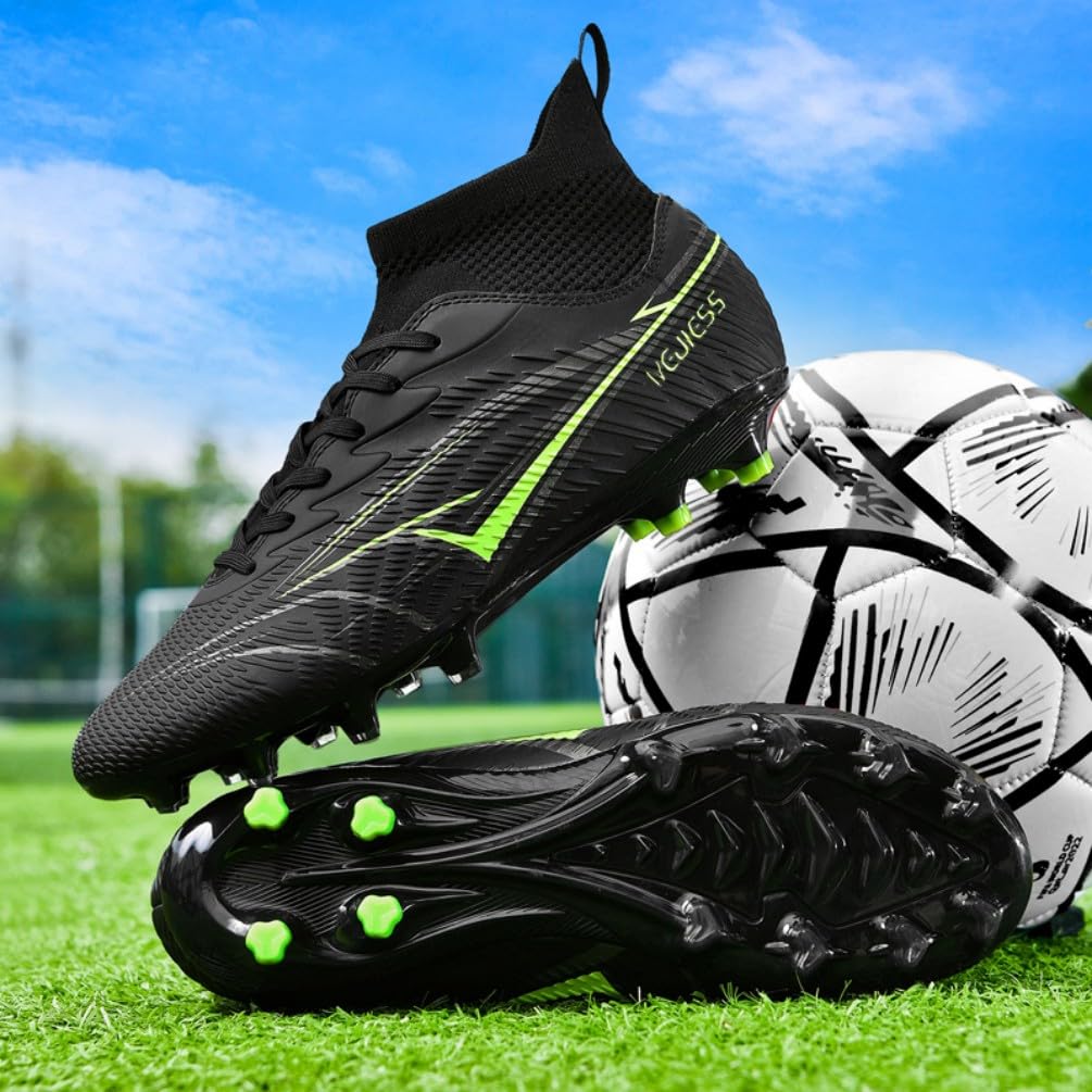 Fußballschuhe Herren High Top Jugendliche Athletics Trainingsschuhe Outdoor Sport Professionelle Kinder Fussballschuhe Kunstrasen Football Shoes Fußball Stiefel Unisex - 3